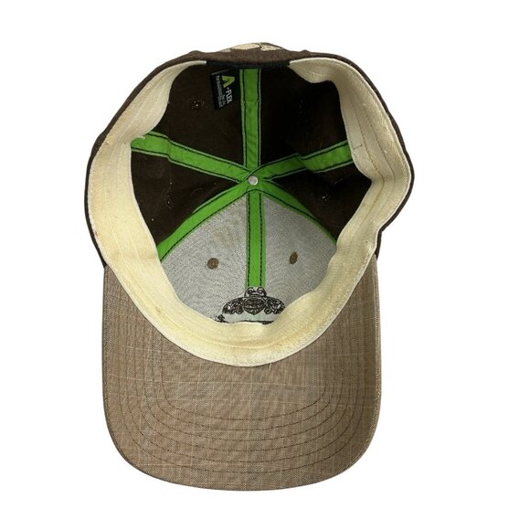 Patrón Tequila Brown Adjustable Hat Cap Crosshatch Embroidered Logo Bee - Picture 3 of 5